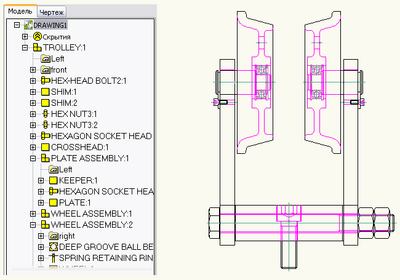 Структура AutoCAD Mechanical 2009